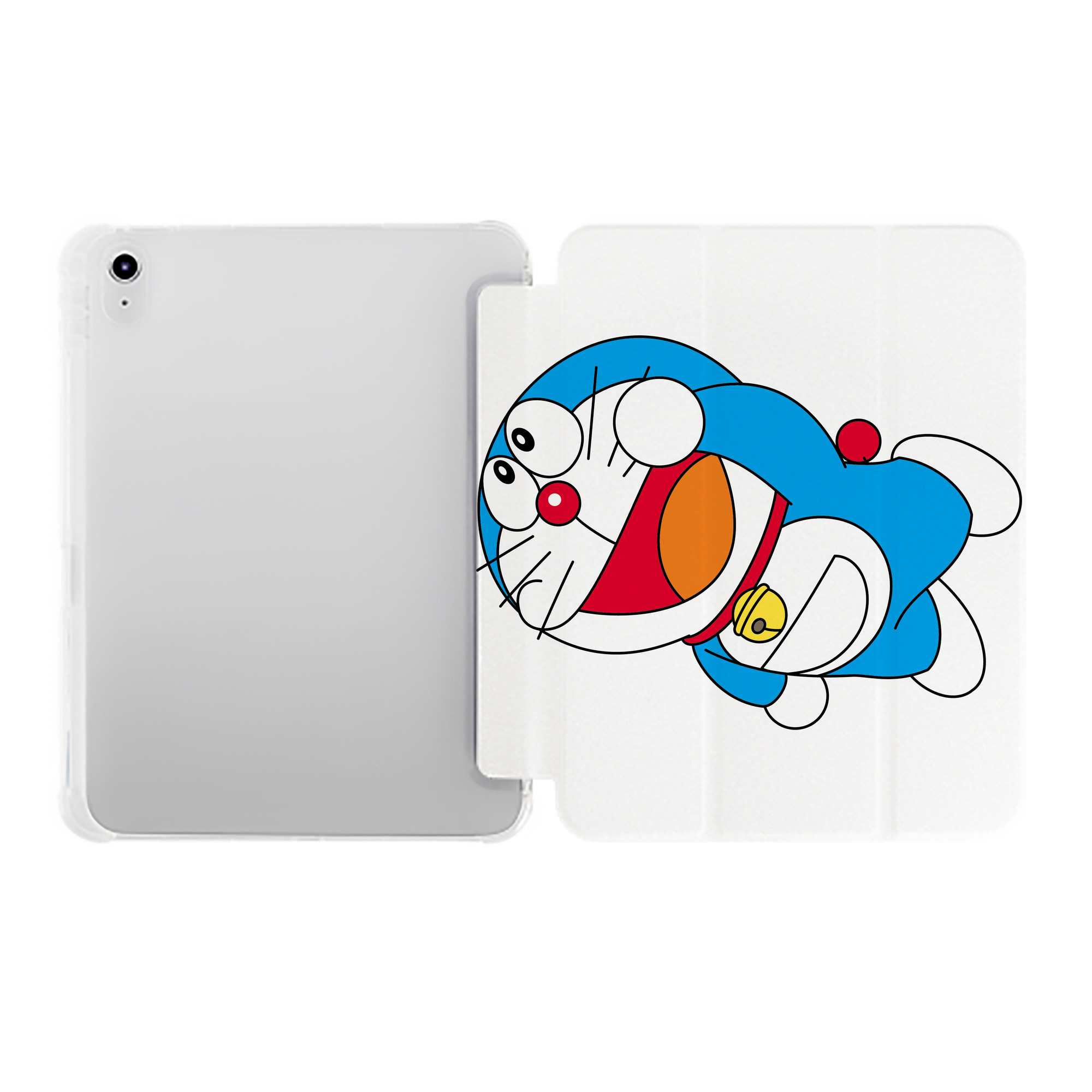 （画像用） ドラえもん Doraemon IPad ケース ペン収納付き 三つ折りスタンド PUレザー×シリコン 対応機種9.5/10.5/10.9インチ